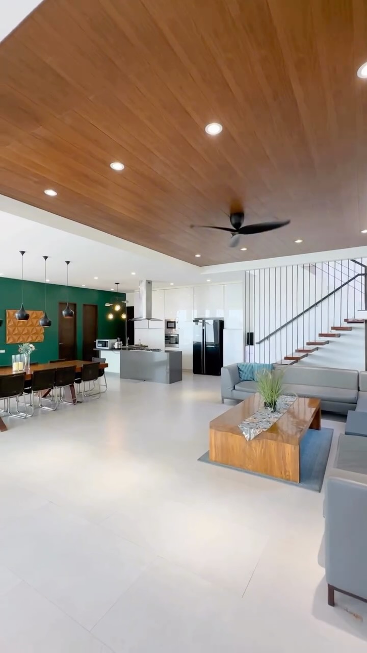 Open-plan living, kitchen and dining at Villa Grazzi